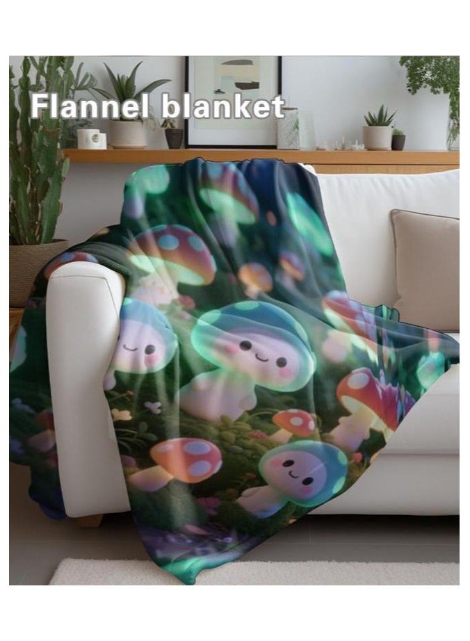 عام بطانية رقيقة من الفانيلا الكرتونية للأطفال أو الطلاب (دافئة ومريحة ومناسبة للنوم والألعاب) 100 سم * 150 سم - Image 1