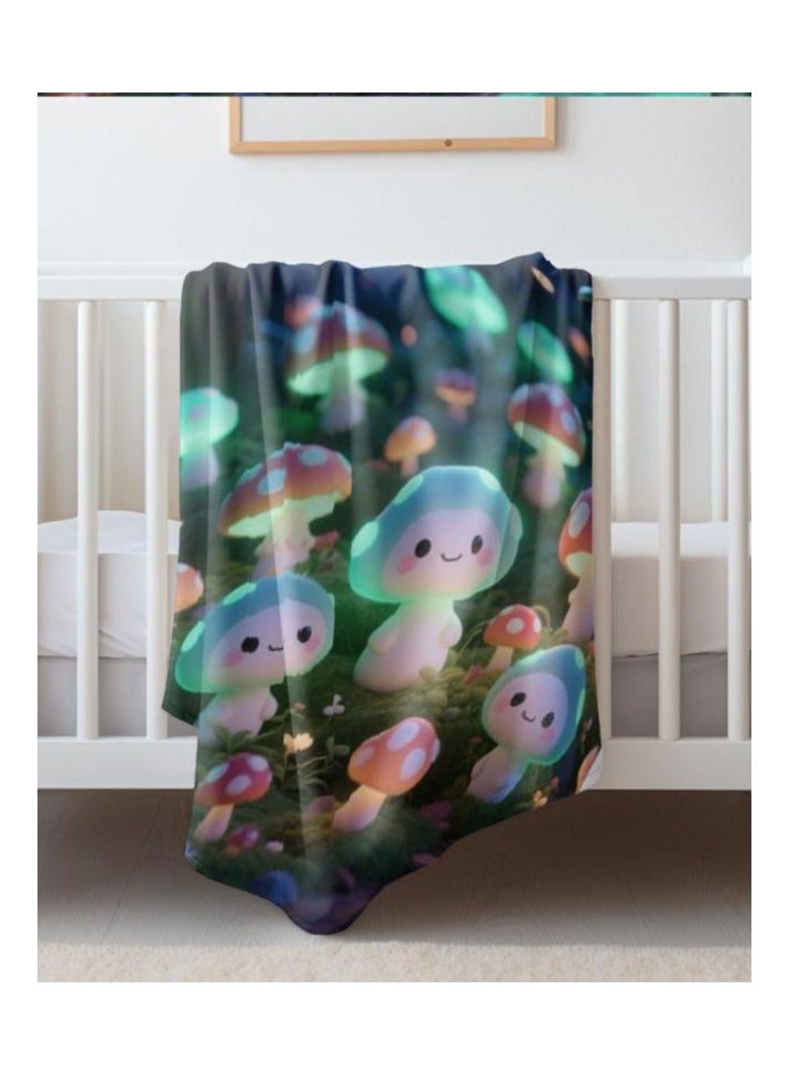 عام بطانية رقيقة من الفانيلا الكرتونية للأطفال أو الطلاب (دافئة ومريحة ومناسبة للنوم والألعاب) 100 سم * 150 سم - Image 4