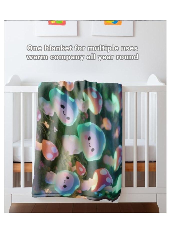 عام بطانية رقيقة من الفانيلا الكرتونية للأطفال أو الطلاب (دافئة ومريحة ومناسبة للنوم والألعاب) 100 سم * 150 سم - Image 5