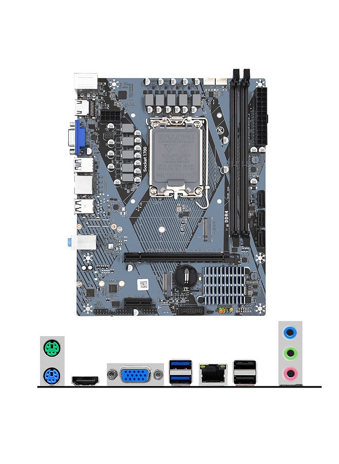Generic - DDR4 H610M Computer Motherboard LGA1700 CPU Dual Channel Dual M.2 Interface  Strong Compatibility - Image 1