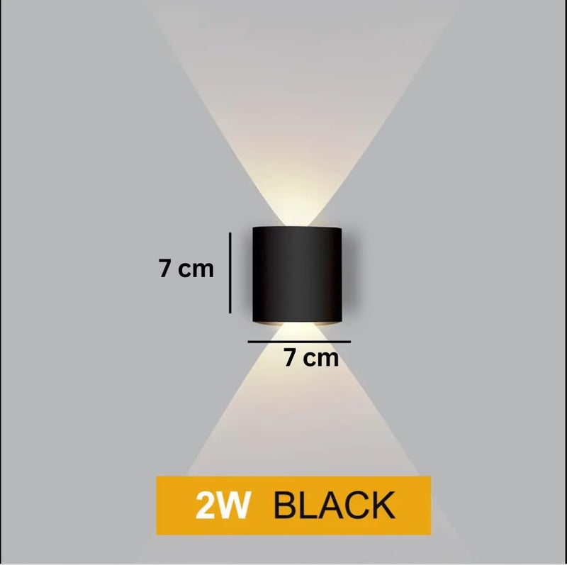 Lumina Waterproof LED Wall Lights for Indoor and Outdoor Decorative Wall Lamps Brighten Up Your Home with Stylish LED Wall Lighting 2-Way for Living Room, Bedroom, Staircase. Elevation. - Image 4