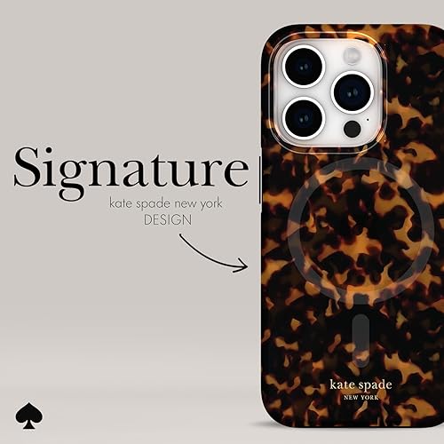kate spade new york iPhone 15 Pro Case, Compatible with MagSafe - Tortoiseshell - Image 4
