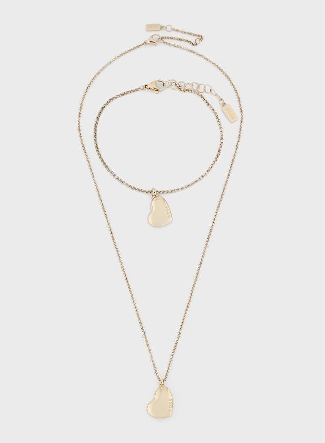 BOSS Pendant with Chain In Stainless Steel - Image 1