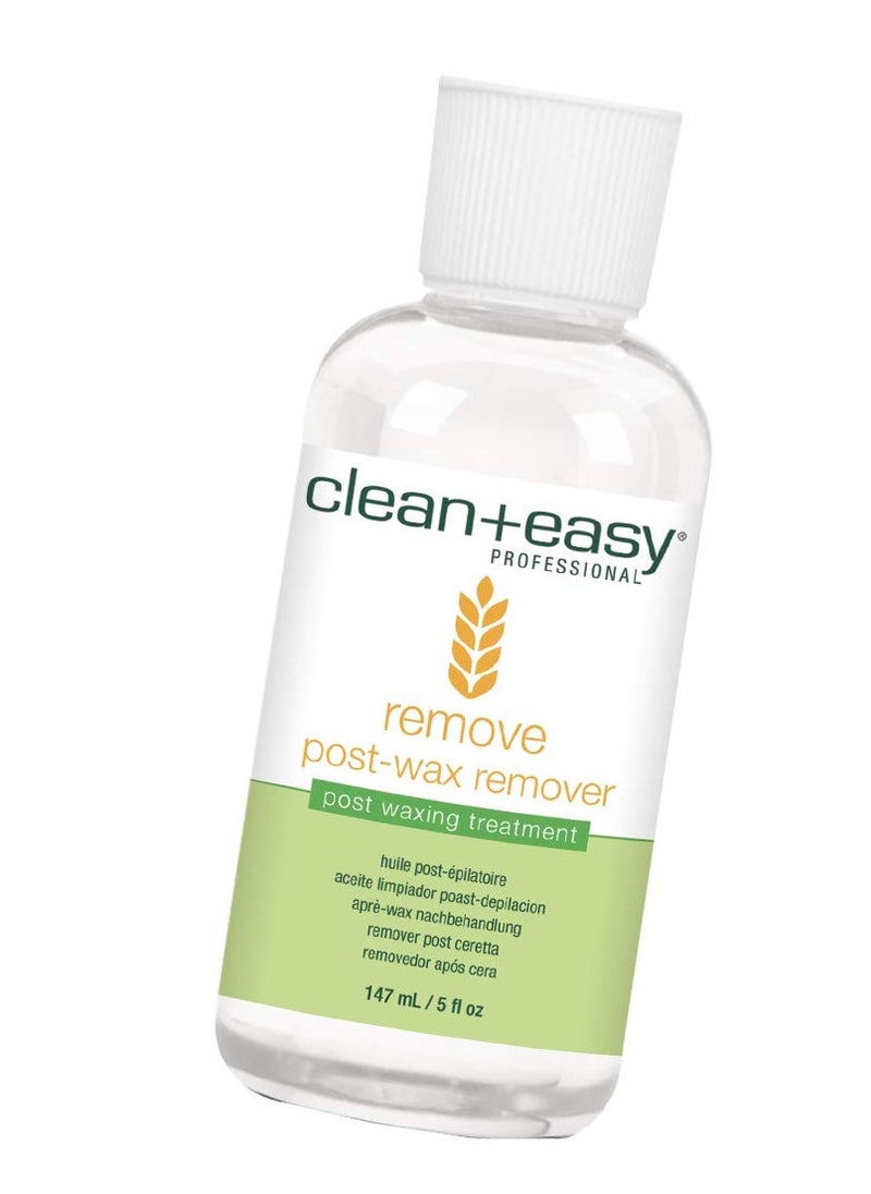 Clean + Easy Clean + Easy Remove - After Wax Remover for the Skin with Wheat Germ Oil, Post Waxing Cleanser, 5 oz  - Image 1