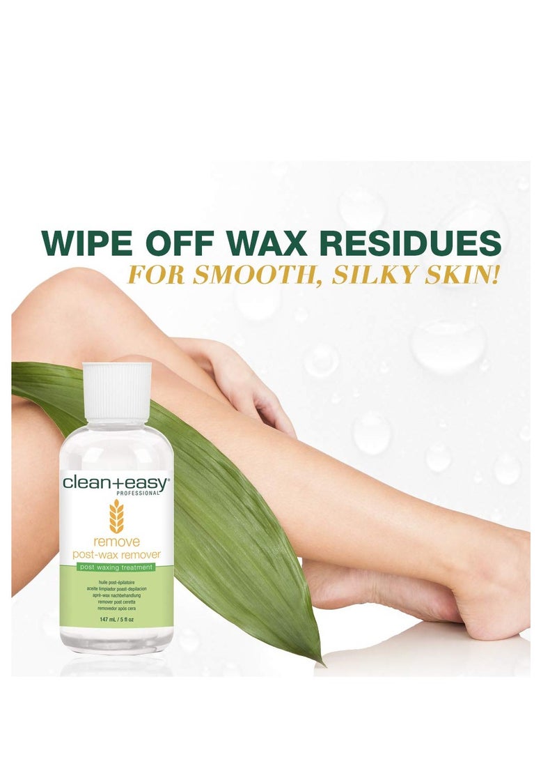 Clean + Easy Clean + Easy Remove - After Wax Remover for the Skin with Wheat Germ Oil, Post Waxing Cleanser, 5 oz  - Image 2