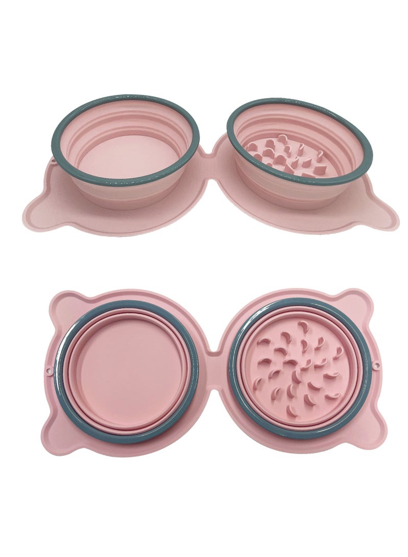 general Anti-Chocking Pet Bowl Food Plate Dogs Silicone Foldable Bowl Pet Treat Dry Food Water Bowl Feeding Watering Supplies Pet - Image 1