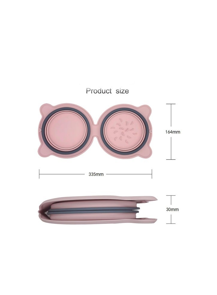 general Anti-Chocking Pet Bowl Food Plate Dogs Silicone Foldable Bowl Pet Treat Dry Food Water Bowl Feeding Watering Supplies Pet - Image 2