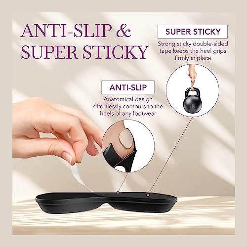Ballotte Premium Heel Cushion Pad Heel Grips for Women Shoes Back of Feet Pads. That are Too Big Foot Inserts for Women & Men Arch Support Grips for Better Mobility (Heel Grips 12 Pack Multicolor) - Image 4