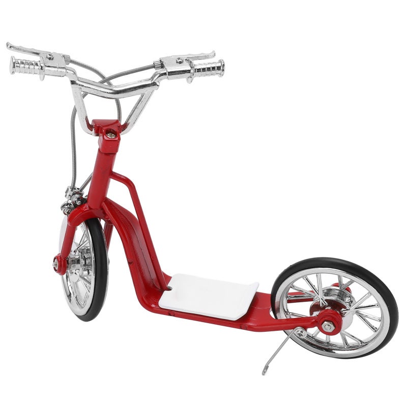 Red Die Cast Scooter: 1:10 Scale High Simulation - Sturdy Premium Alloy Model Scooter for Home Decor, Car Interior, Kids And Gift Giving - Image 3