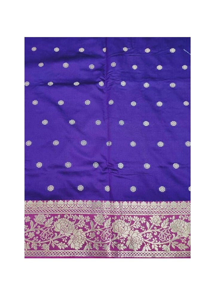 Accessorize Kingdom - Accessorize Kingdom Women's Banarasi Saree Soft new ladies 2024 Design Wear Pattu Sarees Latest Cotton Party Sari collections With Blouse Piece for Wedding sari - Image 1