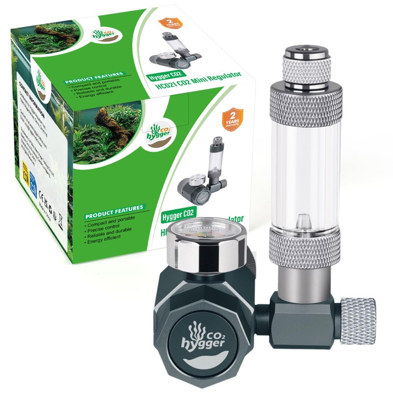 Hygger CO2 Aquarium CO2 Regulator Mini Detachable Design Complete with Bubble Counter and Check Valve Function for Establishing CO2 System in Aquatic Plant Tank - Image 2