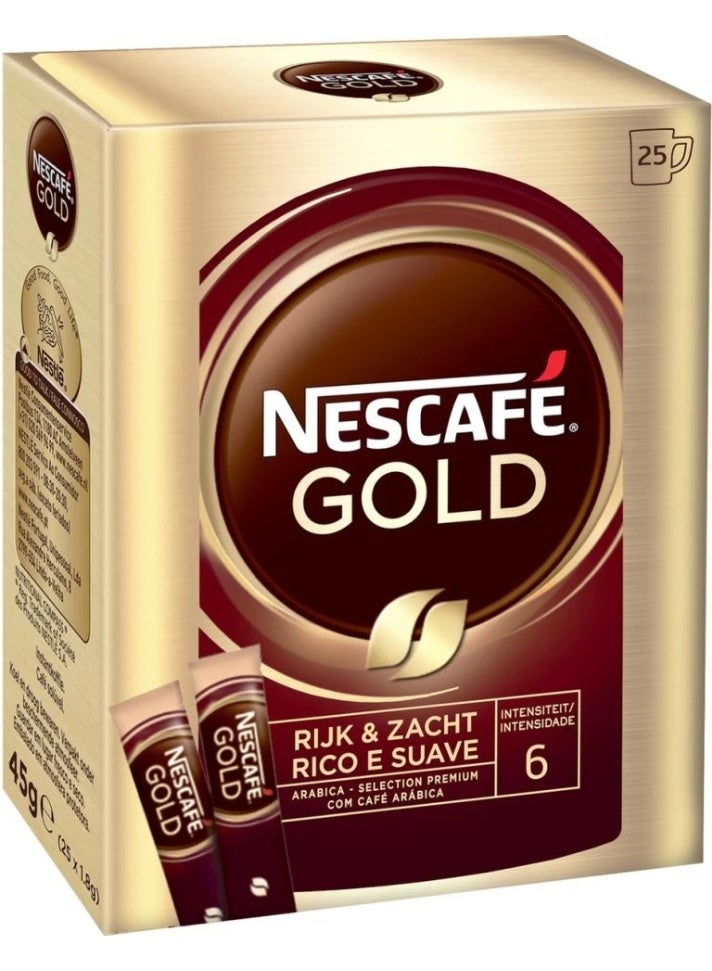 Nestle Nescafe Gold Coffee Stick 45grams Pack of 25 - Image 1