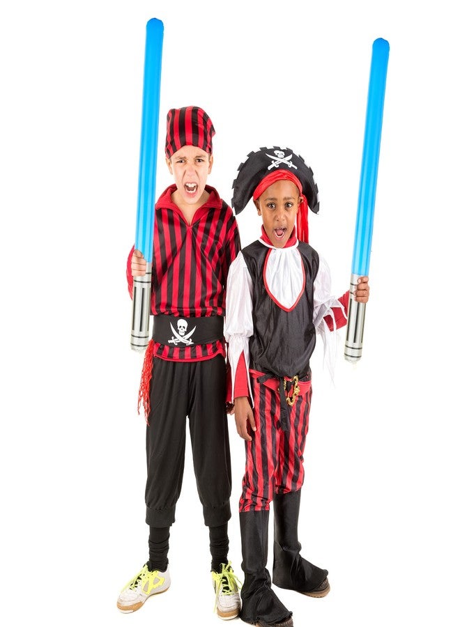 Cotiny 42 Pieces Inflatable Lightsabers Sword Toys Inflatable Light Sabers for Kids Star Theme Birthday Party Supplies (6 Colors) - Image 4