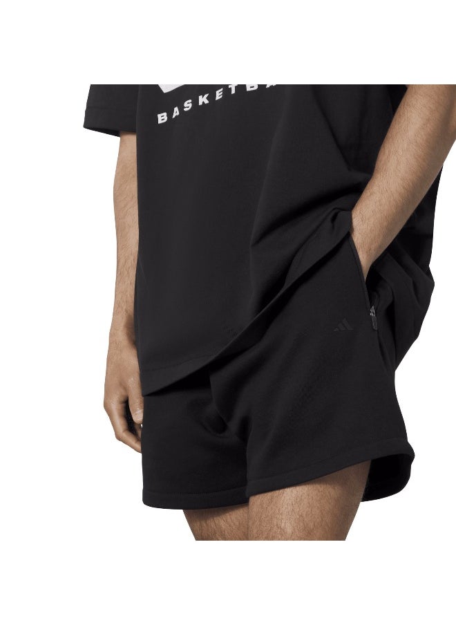 Adidas Adidas One Fl Short Black Basketball Shorts For Unisex Xs  - Image 5