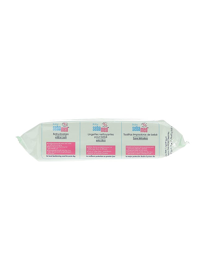 Sebamed Baby Cleansing Wet Wipes With Aloe Vera For Delicate Skin, 72 Wipes - Image 2