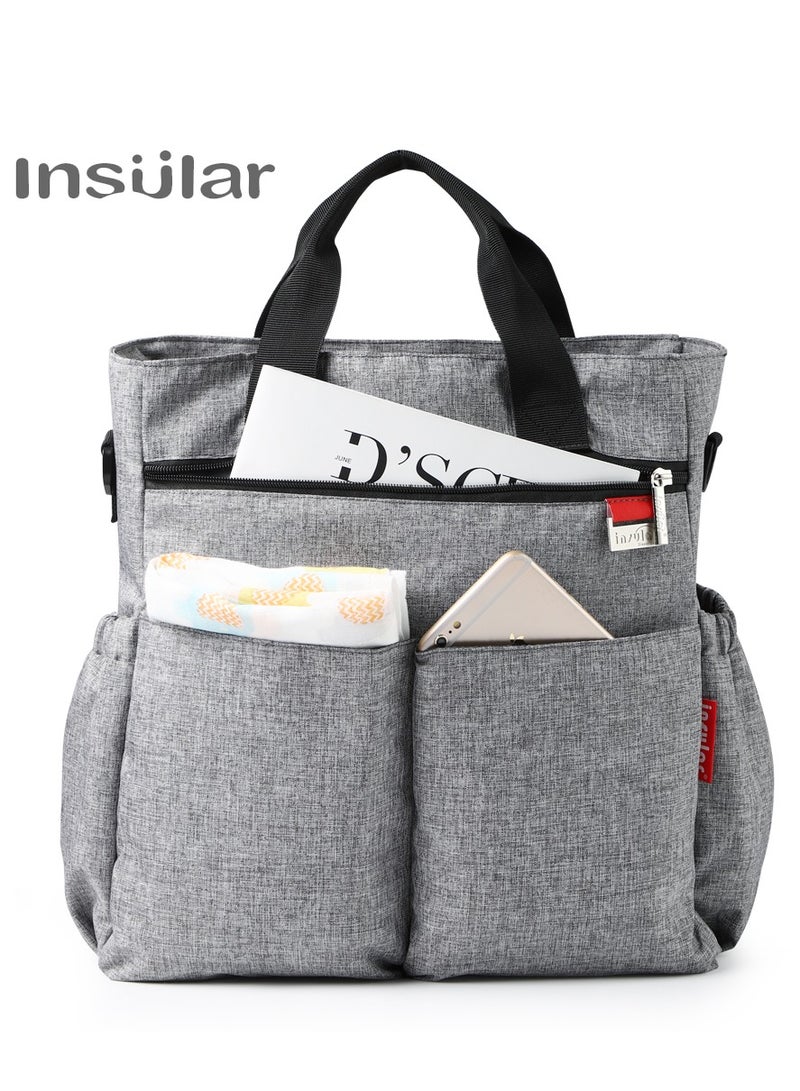 insular Large Capacity Convertible Water Proof Shoulder Durable Baby Diaper Bag - Image 2