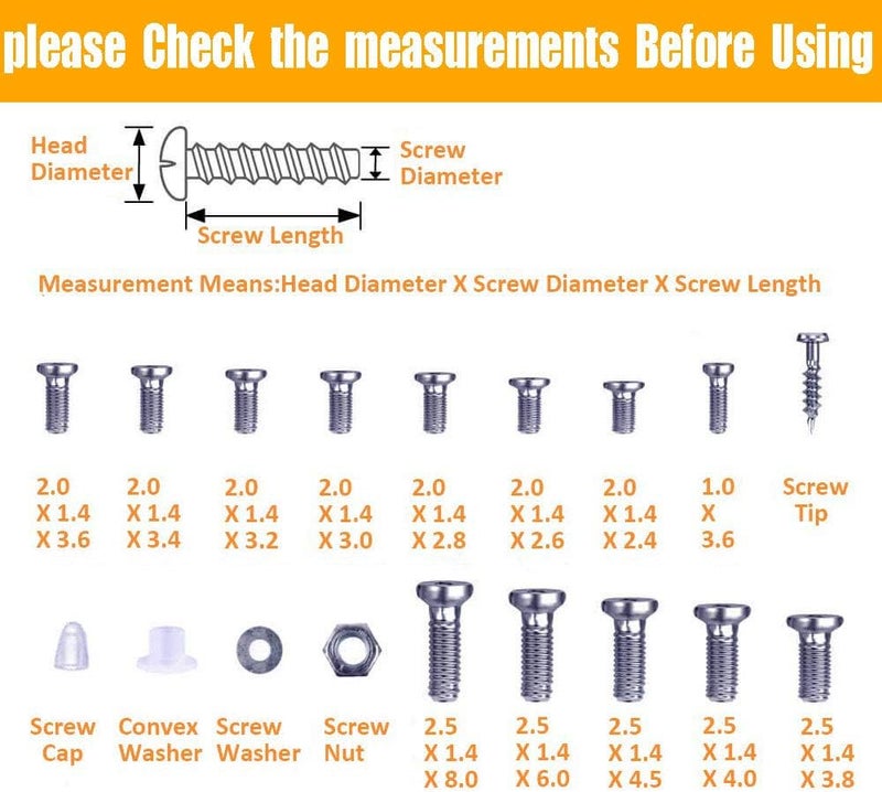 Endlanoo Eyeglasses Repair Kit, HKIDEE Sunglasses Repair Kit with 1000PCS Eyeglass Screws and 6 Pcs Screwdrivers Tweezer for Glasses, Sunglass, Watch Clock Spectacle Repair - Image 3