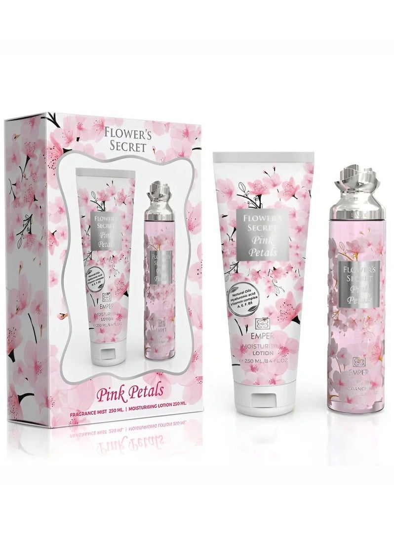 emper Pink Petals Gift Set Body Mist and Lotion 250ml