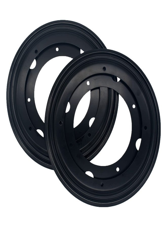 High-PQ 6 Packs 8'' Lazy Susan Hardware, Heavy Duty 5/16''Thick Turntable Bearing Swivel Pate for Rotating Table, Book Case, Serving Tray, Corner Shelves, Kitchen, DVD Tower, Shoe Rack, Black - Image 3
