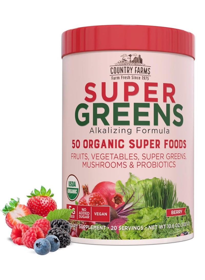 COUNTRY FARMS Country Farms Super Green Drink, Berry Flavor, 10.6 Ounce 