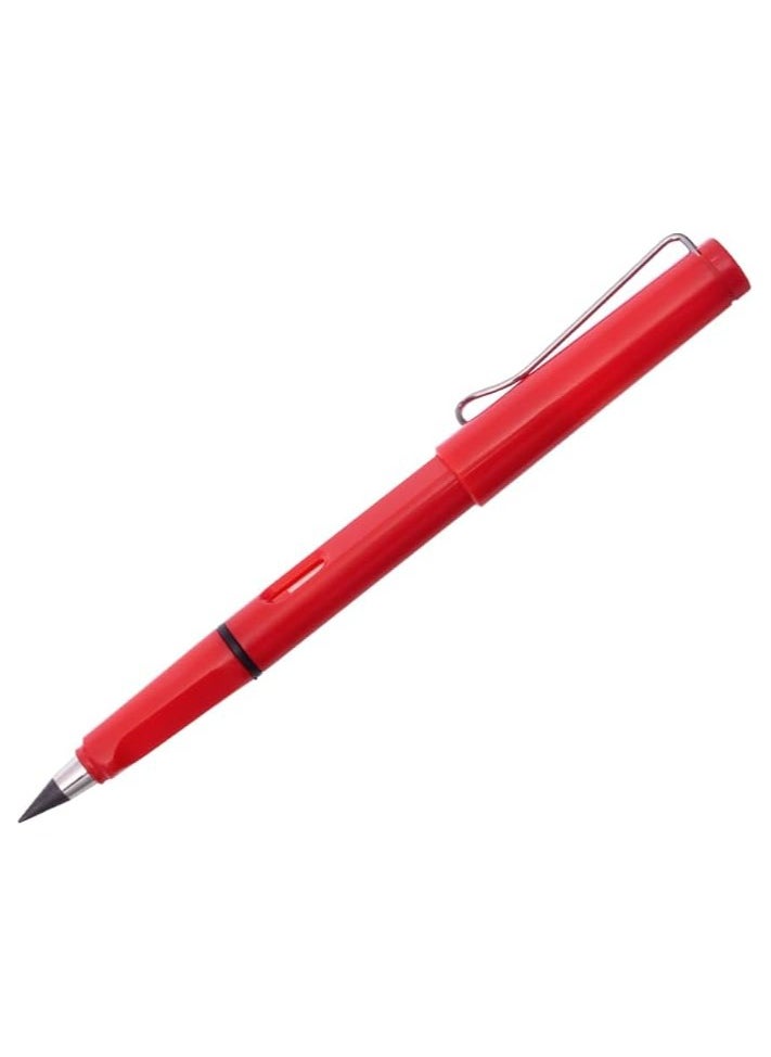 Generic Maden Forever Lasting Pencil Endless Breakage and Sharpened for Writing and Drawing - Red 