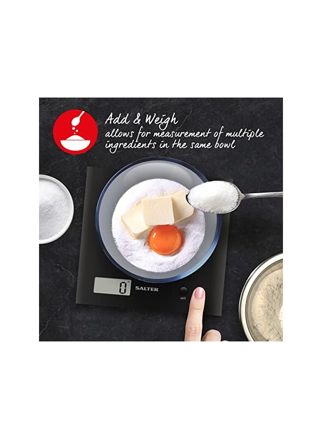 Salter ميزان المطبخ المقوس باللون الأسود 1066 Bkdr15 - Image 5