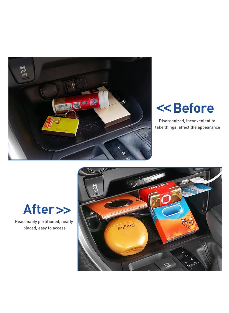 SYOSI Center Console Organizer Box for Toyota Rav4 2018 to 2022, 3 Compartment Center Dash Storage Insert Tray Box with Dual Usb Outlet - Image 5