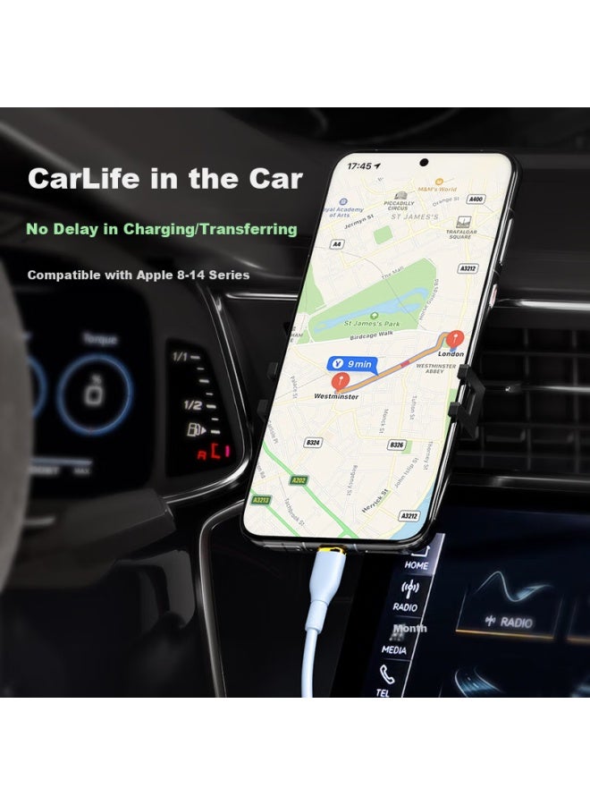 Zitai Apple Data Cable Car Spring Telescopic Charging Cable For Iphone 14/13/12/11/xr/s/8 1.2m Blue - Image 2