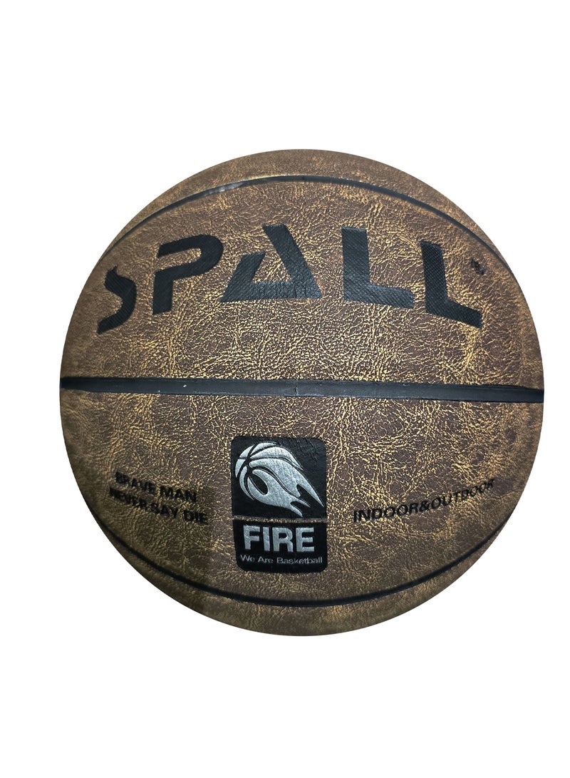 سبال كرة سلة مقاس 7، مقاس رسمي للاستخدام الداخلي/الخارجي، كرة سلة مطاطية بتصميم قناة عميقة، مصنوعة للجنسين والرجال والنساء والشباب والبالغين للتدريب الاحترافي والألعاب - Image 1