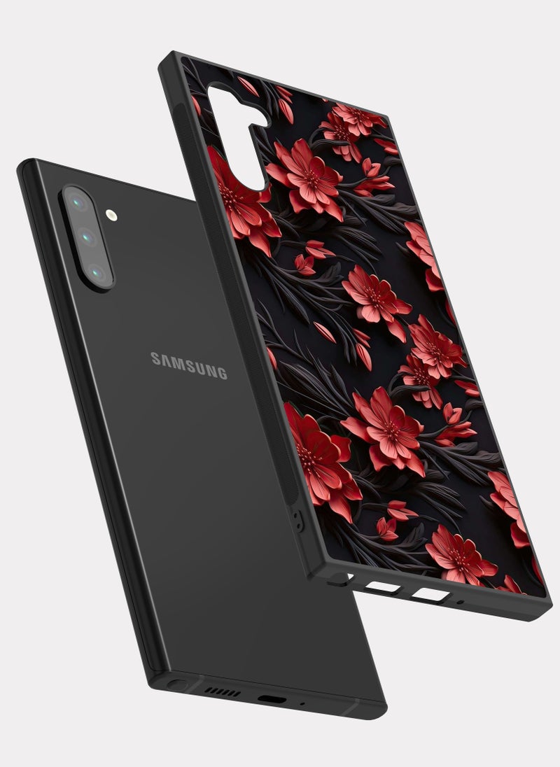 PXLAAT Samsung Galaxy Note 10 case cover Flowers - Image 2