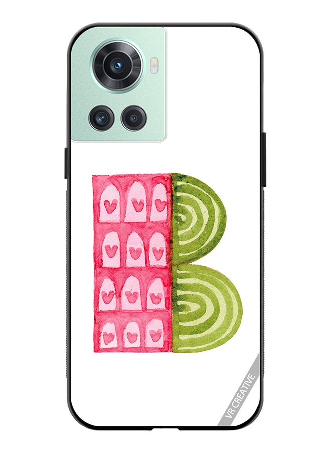 VR CREATIVE Protective Case Cover For OnePlus Ace Alphabet B Design Multicolour - Image 1