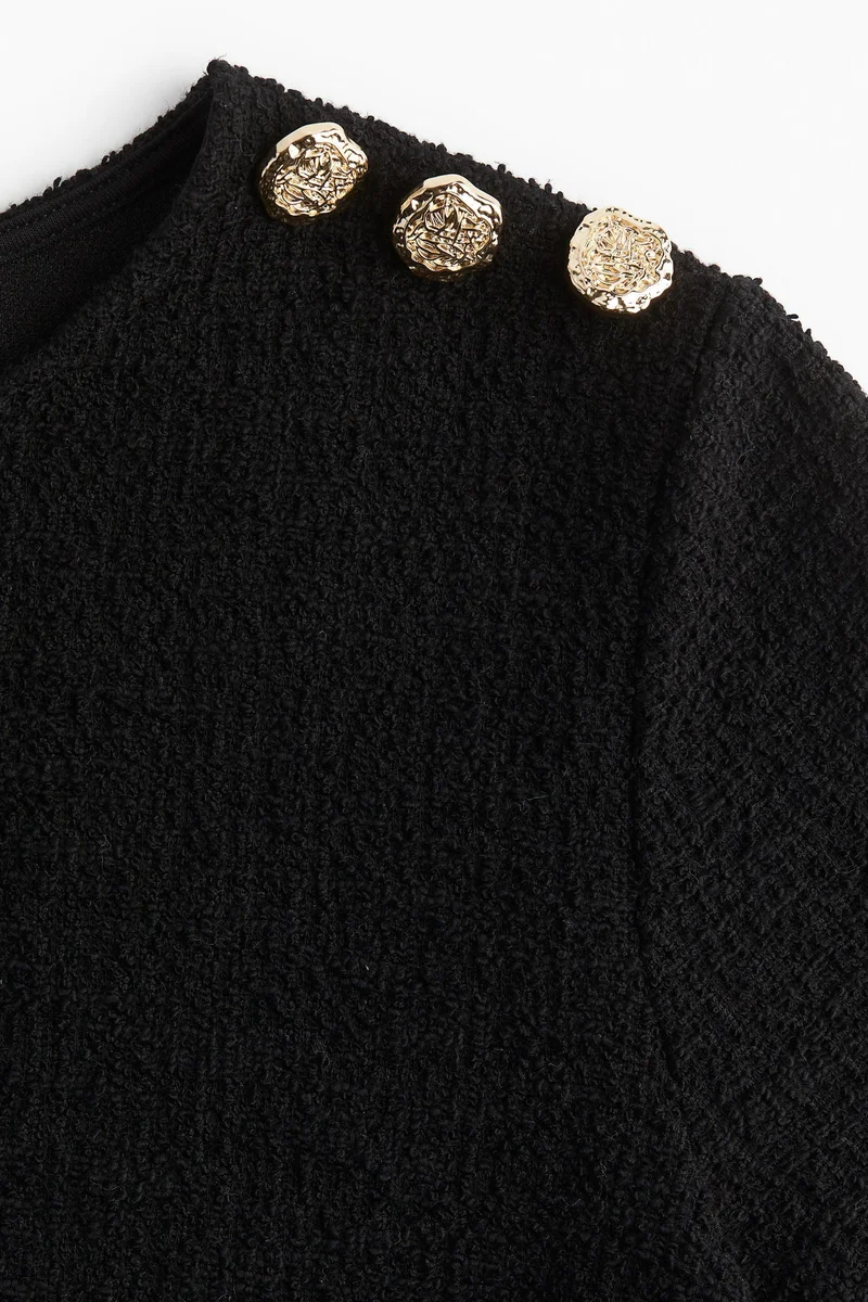 H&M Short Bouclé Top