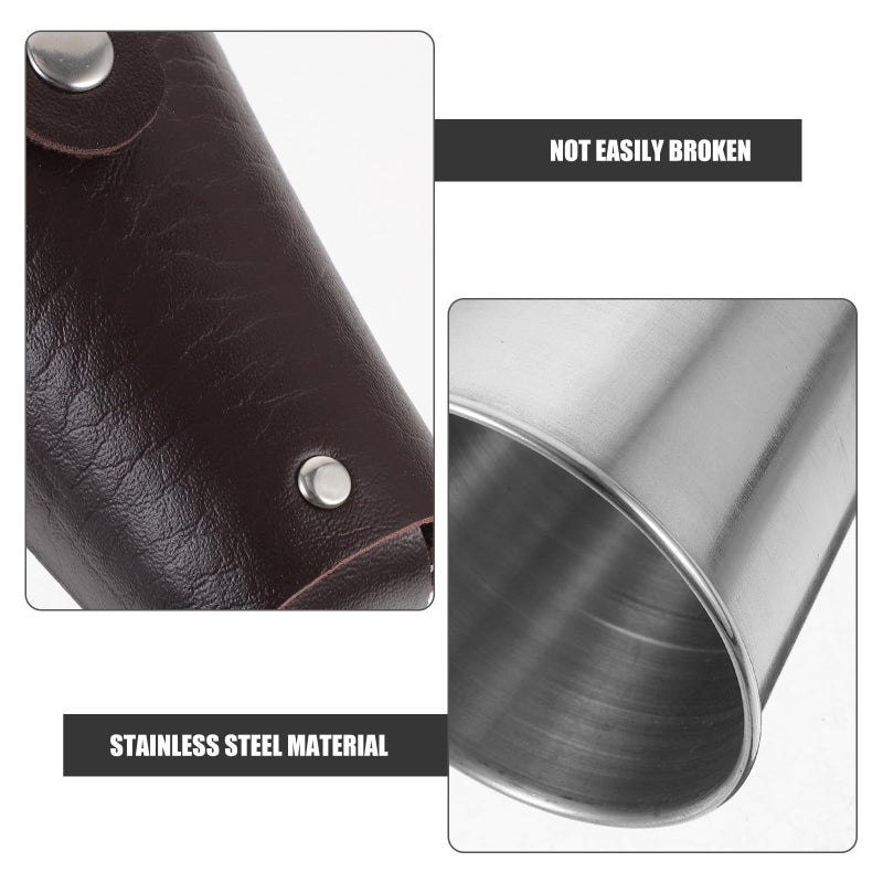 Stainless Steel 70ml Wine Cup Portable Outdoor Drinkware With Protective Sleeve - Image 4