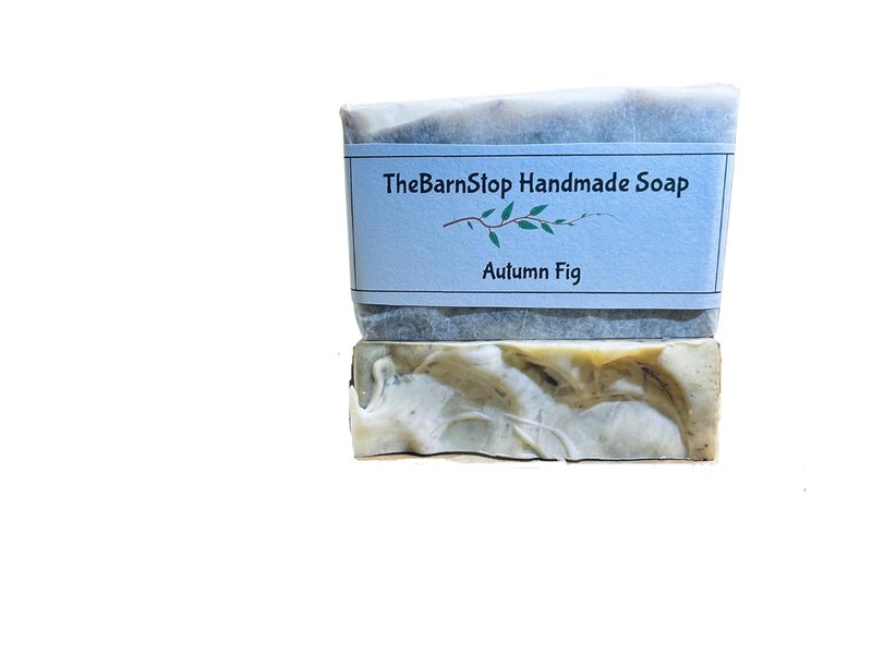 Handmade natural soap Autumn Fig homemade soap bar shea butter soap handmade soap gift idea - Image 1