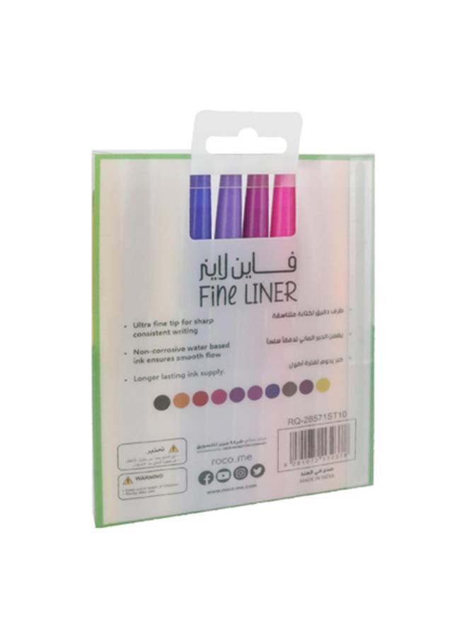 روكو قلم حبر جاف روكو فاينبن أيكونيك يو اف فاينلاينر، 10 قطع - Image 2