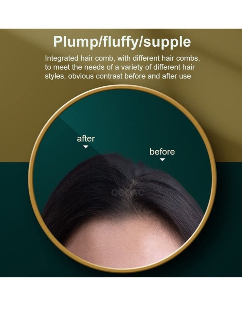 ELTRAZONE New Electric Hair Dryer Blow Dryer Comb Rotating Hot Air Brush 3 In 1 Hairdryer Hair Blower Brush Hair Curler Auto Curling Iron (Green) - Image 5