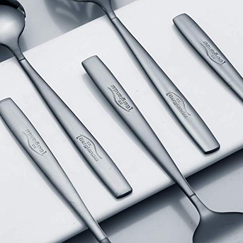 Berglander Black Serving Utensils 10 Pieces, Titanium Plating Serving Spoons, Included Cake Knife Cake Server Serving Forks Sugar Spoon Salad Spoon Forks Butter Knife Gravy Ladle ect. - Image 4