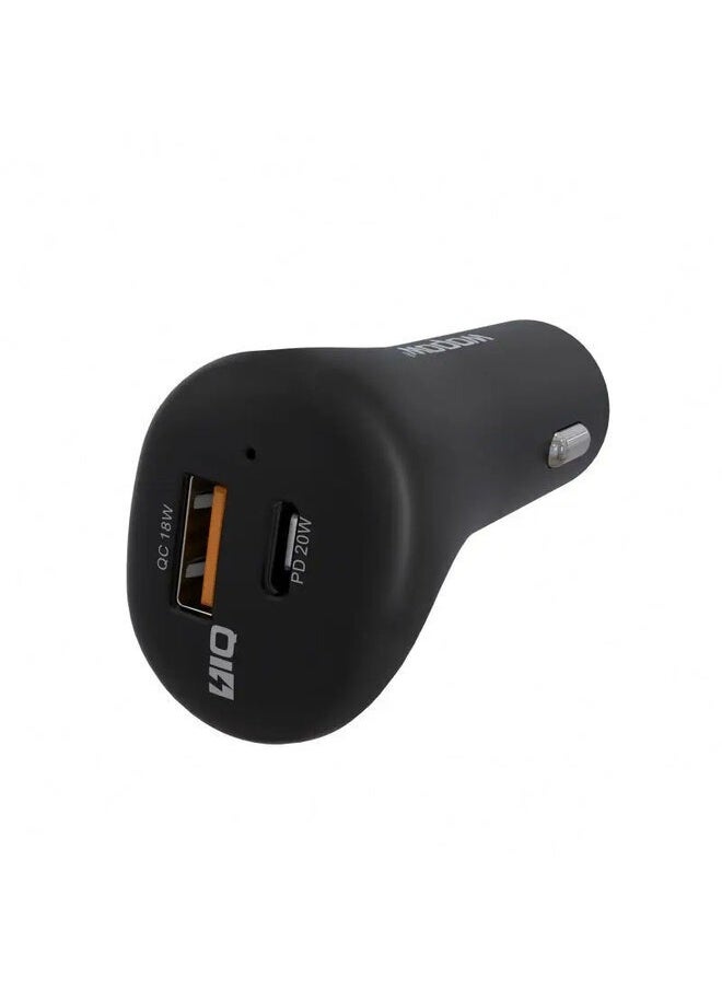 وبو شاحن سيارة من النوع C بقدرة 38 واط ومنفذ USB مزدوج  - Image 1