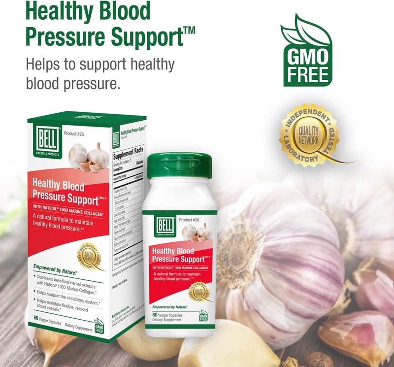 Bell Healthy Blood Pressure Support Unique Blend  Natural Blend of Green Coffee Bean Extract Garlic  Celery Seed Extract Supplements 60 Capsules Vegan NonGMO - Image 5