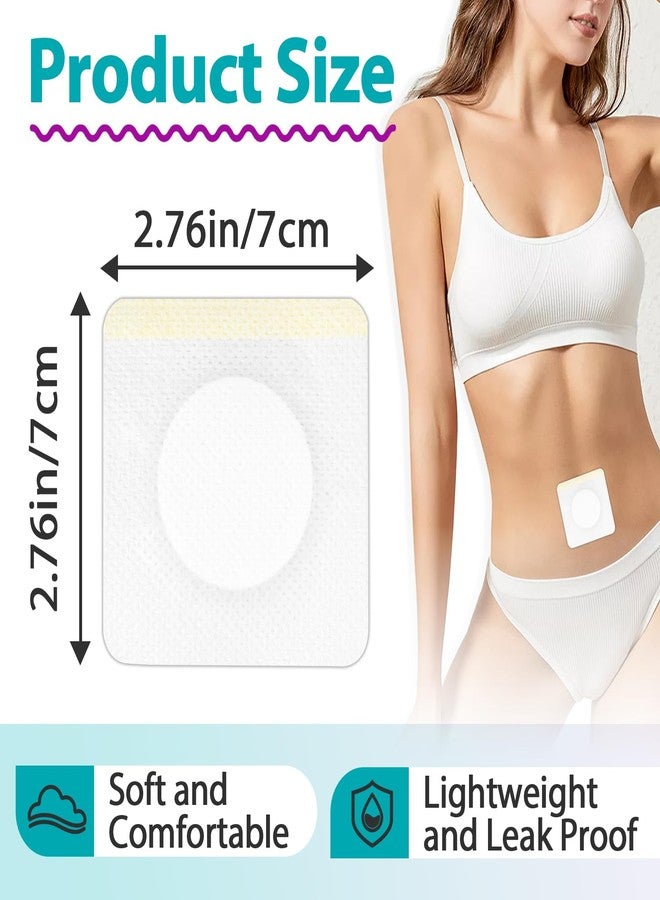 Joworthy 125 Pcs Castor Oil Patches for Belly Button, Self-Adhesive Disposable Castor Oil Pack Wrap with Cotton, Highly Absorbent Core, Breathable and Soft (Patch Only (Oil Not Included)) - Image 2