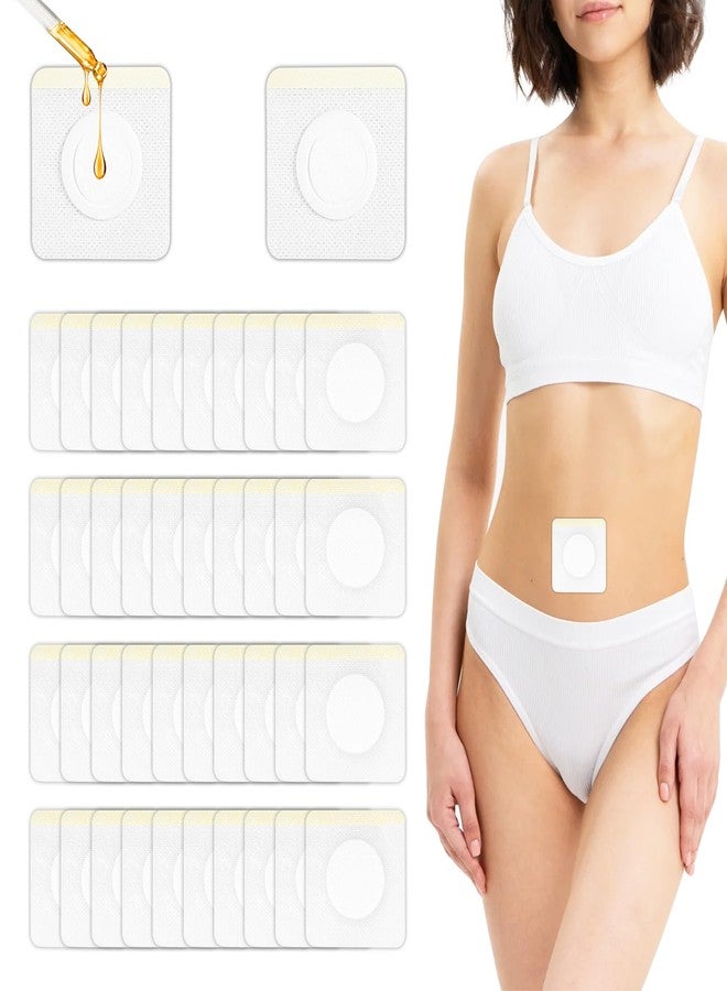 Joworthy 125 Pcs Castor Oil Patches for Belly Button, Self-Adhesive Disposable Castor Oil Pack Wrap with Cotton, Highly Absorbent Core, Breathable and Soft (Patch Only (Oil Not Included)) - Image 1