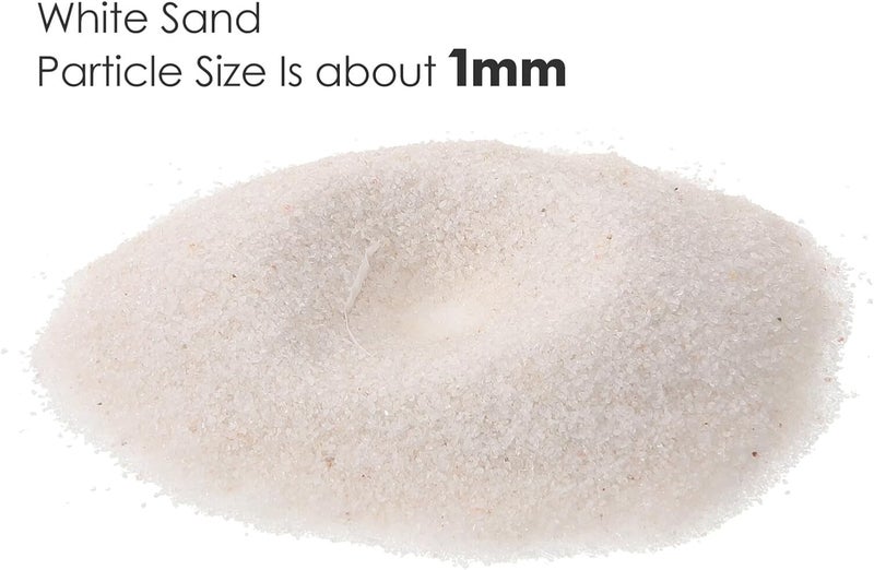 Aquarium Gravel Small White Sand 500g×2 Decorative Gravel for Fish Tank and Outdoor Garden Vase Fillers Landscaping Stones Multi-Function Aquarium Substrate - Image 2