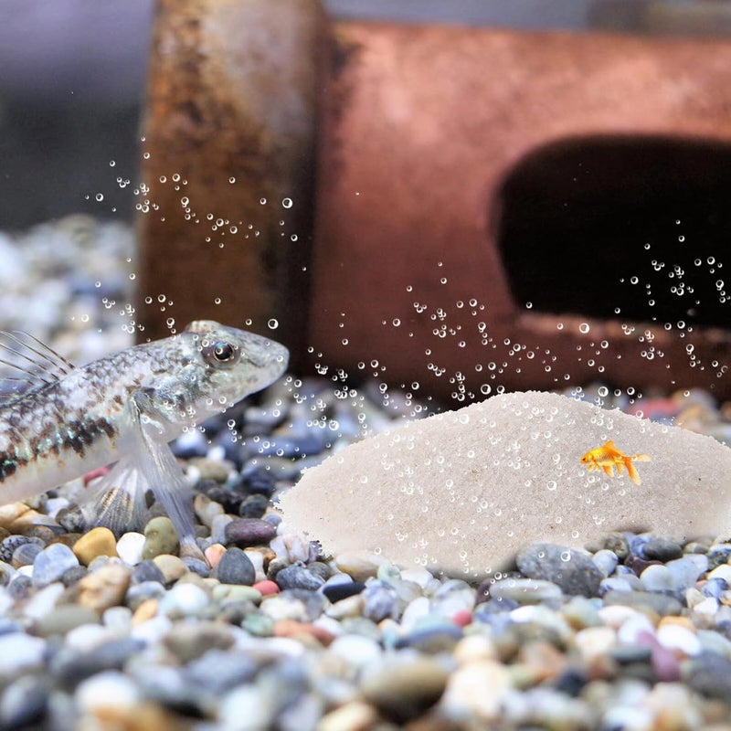 Aquarium Gravel Small White Sand 500g×2 Decorative Gravel for Fish Tank and Outdoor Garden Vase Fillers Landscaping Stones Multi-Function Aquarium Substrate - Image 4
