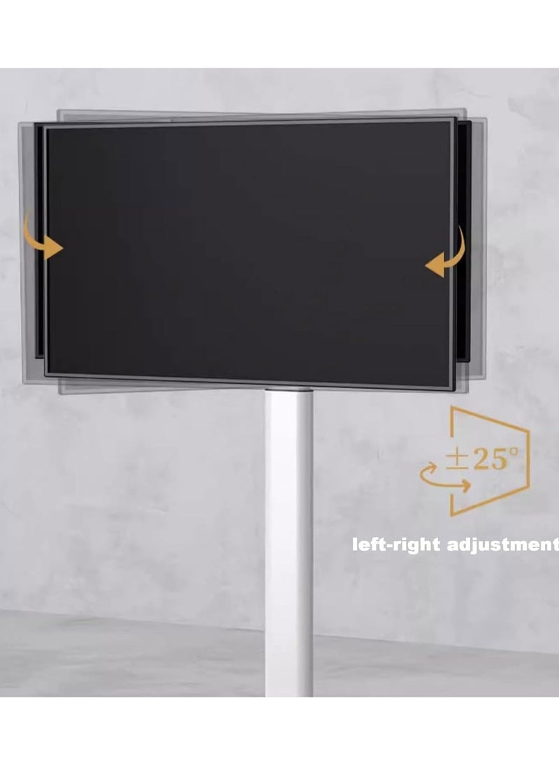 Generic - Movable Tv Stand For 37-75 Inch Lcd Led Flat Panel/Curved Screen Tv Rolling Tv Stand Mobile Holds Up To 88 Lbs Portable Tv Stand Rolling Floor Tv Stand - Image 1