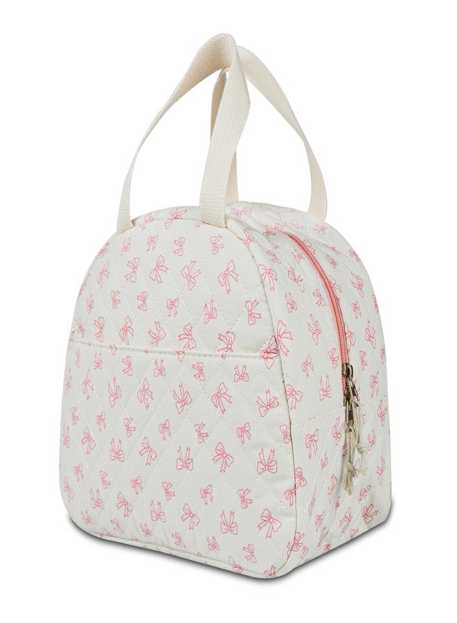 GISMTR Lunch Bag for Women Insulated Lunch Box Cute Quilted Lunch Tote Bags Reusable Large Capacity Cooler Bag for Travel Work Picnic - Image 1