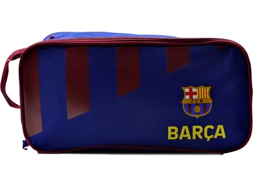 Hy-Pro HyPro Officially Licensed FC Barcelona Boot Bag Stripe Design Barca Barcelona Merchandise Football Ideal for Storage Great Gift Idea Maroon Stipe - Image 1