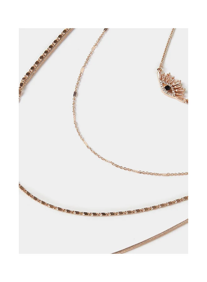 Styli Charm Decor Layered Necklace