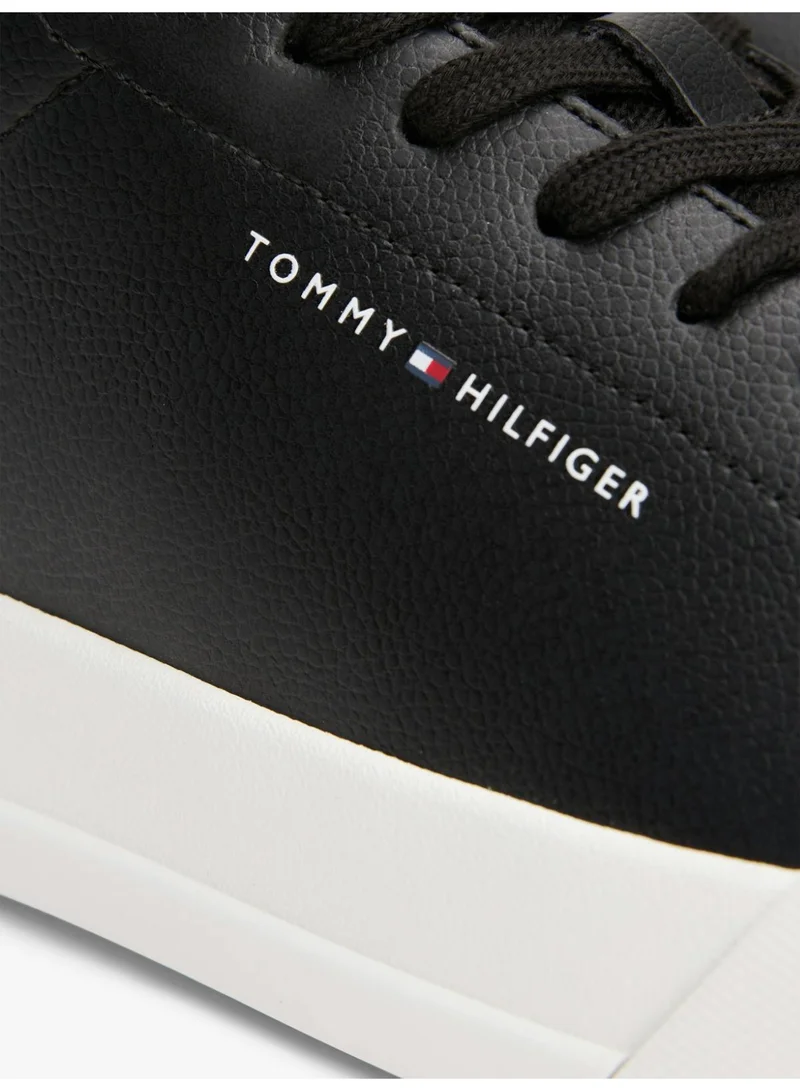 Tommy Hilfiger black Leather Sneakers for Men | Best Price UAE