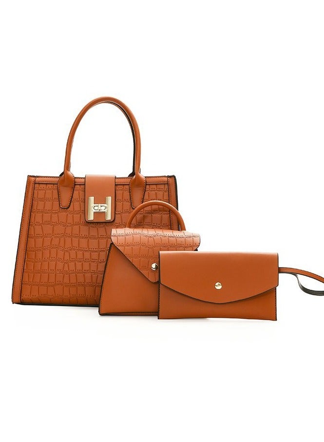 Mark Fairwhale New Large Capacity Handbag Casual Three Piece Set 