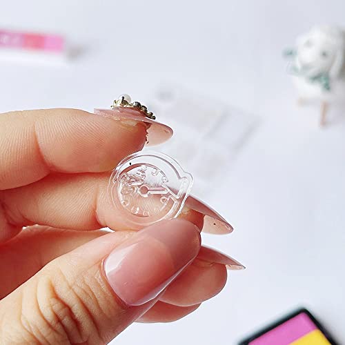 AHTOLS Date Week Month Year Calendar Clear Stamps Alarm Clock Arabic Numerals Transparent Seal Clear Silicone Stamps for Holiday Card Making Decoration and Journaling DIY Scrapbooking Album DIY Crafts - Image 5